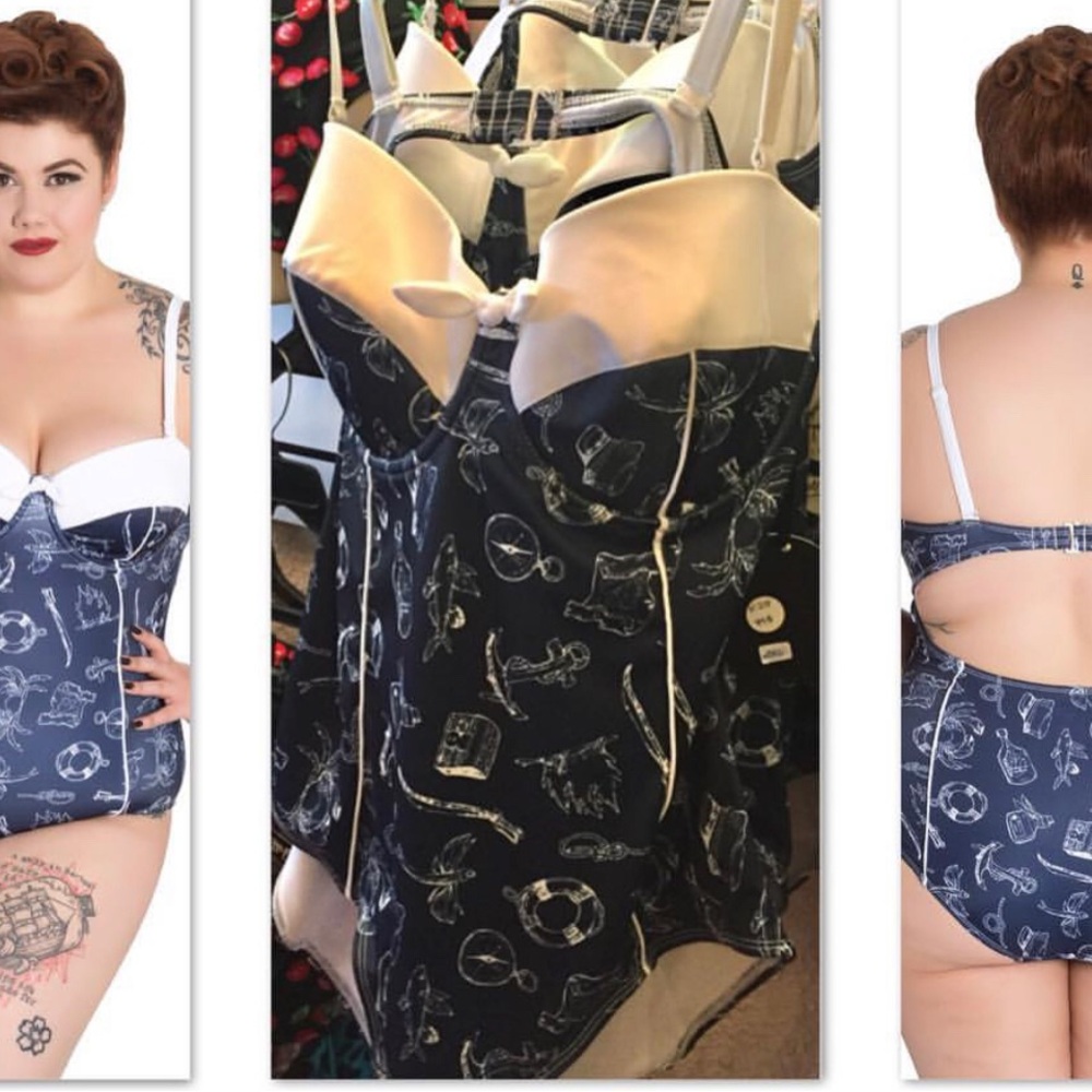 Hell Bunny Vintage Inspired bathing suit